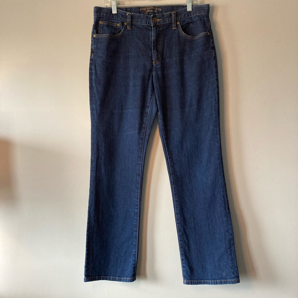 Lauren Ralph Lauren Premium Jeans Women's Size 12 Dark Wash Bootcut Denim. - Picture 1 of 4